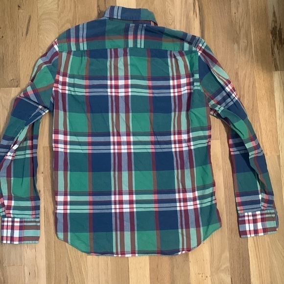 J. Crew Tailored Summer Plaid Button Down Shirt Red/Green/Blue/White Men’s S - Picture 8 of 12